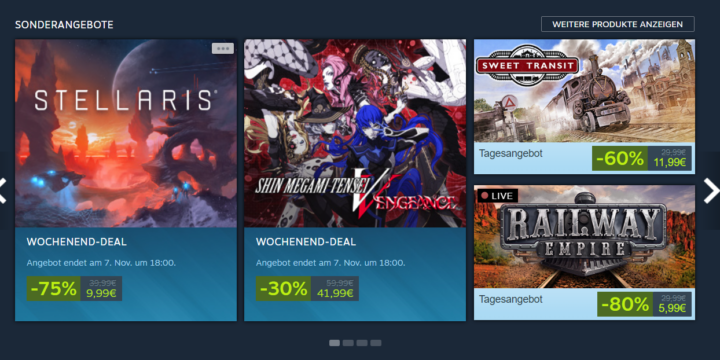 Steam Sonderangebote im November 2024